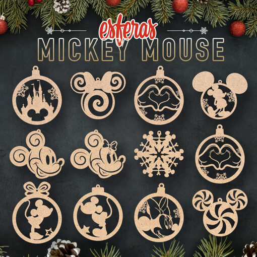 Esferas Mickey Mouse Mdf