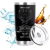 Termo Checo 11 Cadillac Grabado Laser Never Give Up F1 Negro