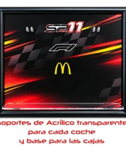Exhibidor Coches Mcdonalds Menú Checo (no Incluye Autos) Negro - Imagen 4