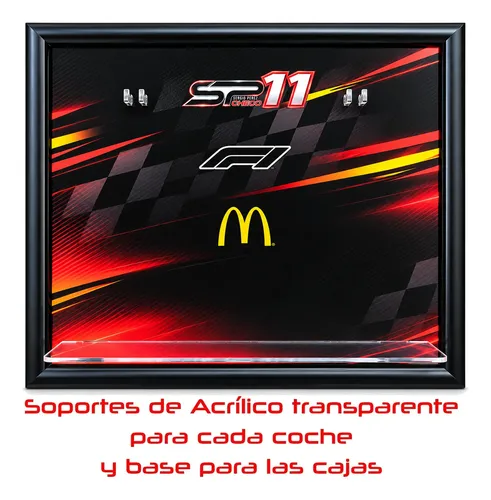 Exhibidor Coches Mcdonalds Menú Checo (no Incluye Autos) Negro - Imagen 4