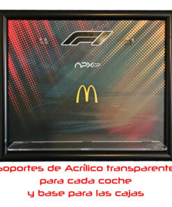Exhibidor Premium Coches Mcdonalds F1 (no Incluye Autos) Negro - Imagen 4