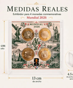 Exhibidor Para Monedas Conmemorativas Y Si Si ? Mundial 2026 - Imagen 3
