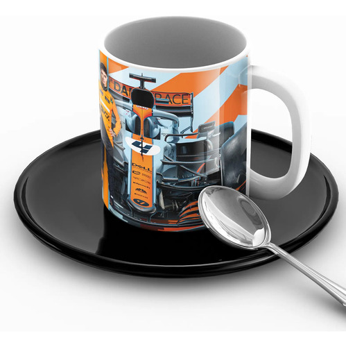 Taza Para Café De Lando Norris Mclaren F1 Super Regalo Fan Blanco Lando Norris - Imagen 5