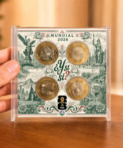 Exhibidor Para Monedas Conmemorativas Y Si Si ? Mundial 2026 - Imagen 4
