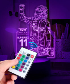 Lámpara Led 3d De Checo Cadillacf1 Super Regalo Para Fans Negro Transparente - Imagen 5