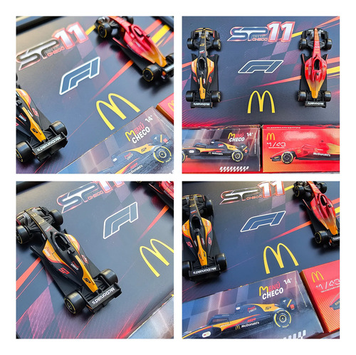 Exhibidor Coches Mcdonalds Menú Checo (no Incluye Autos) Negro - Imagen 3