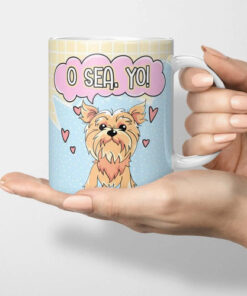 Taza Para Café Yorkshire / Yorkie Mom Increíble Regalo Blanco Yorkie Mom - Imagen 3
