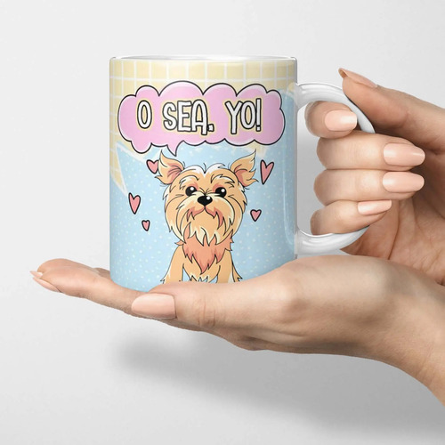Taza Para Café Yorkshire / Yorkie Mom Increíble Regalo Blanco Yorkie Mom - Imagen 3