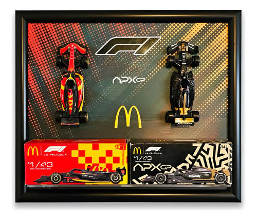 Exhibidor Premium Coches Mcdonalds F1 (no Incluye Autos) Negro