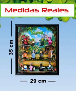 Exhibidor Para 12 Leg Minifiguras Shrek No Incluye Figuras Negro - Imagen 4