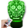Lampara 3d Calavera Personalizada Día De Muertos Altar