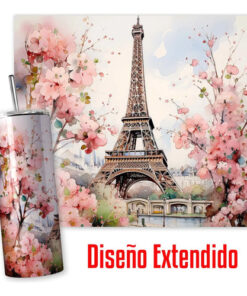 Alternative view of Termo Para Café Torre Eiffel / Paris Con Popote Metálico Torre