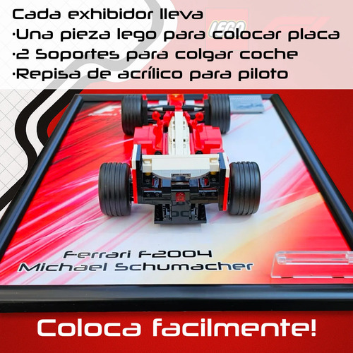 Exhibidor Para Lego Icons Ferrari F 2004 No Incluye Coche Ferrari F 2004 - Imagen 3