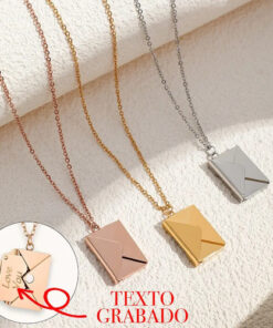 Collar Carta Con Sobre Personalizado / Aniversario Pareja - Imagen 5