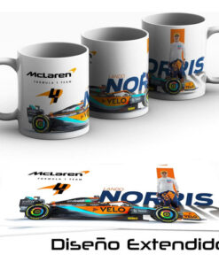 Taza Lando Norris Mclaren F1 Gran Regalo Para Fan! Blanco Lando Mclaren - Imagen 4