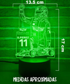 Lámpara Led 3d De Checo Cadillacf1 Super Regalo Para Fans Negro Transparente - Imagen 4