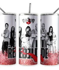 Termo Skinny Rbd / Rebelde Increible Diseño Incluye Popote Blanco Rbd