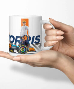 Taza Lando Norris Mclaren F1 Gran Regalo Para Fan! Blanco Lando Mclaren
