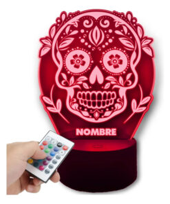 Lampara 3d Calavera Personalizada Día De Muertos Altar - Imagen 8