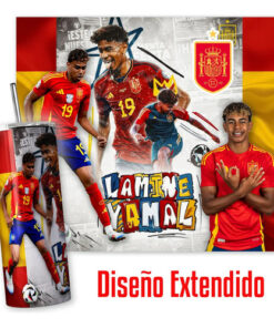 Alternative view of Termo Lamine Yamal España Skinny Incluye Popote Regalo Fans Blanco