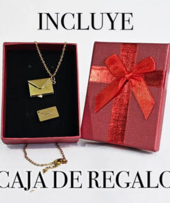 Collar Carta Con Sobre Personalizado / Aniversario Pareja - Imagen 2