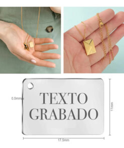 Collar Carta Con Sobre Personalizado / Aniversario Pareja - Imagen 13