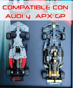 Exhibidor Para Lego Speed Champions 12 Coches Y 12 Pilotos Negro - Imagen 3