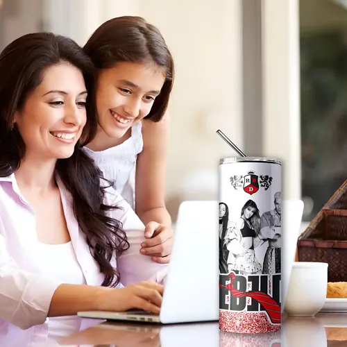 Termo Skinny Rbd / Rebelde Increible Diseño Incluye Popote Blanco Rbd - Imagen 5