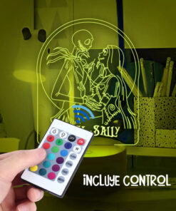 Alternative view of Lampara Mundo De Jack Y Sally 16 Colores E Incluye Control! Negro Transparente