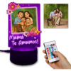 Lámpara Personalizada Con Foto Mamá Regalo Día De Las Madres Negro Transparente