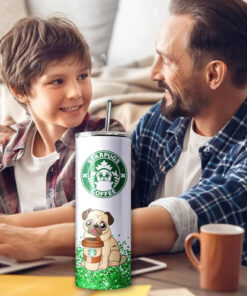Termo Para Café Starpugs / Starbuck / Pug Incluye Popote Blanco - Imagen 7
