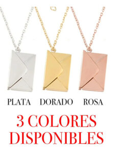 Collar Carta Con Sobre Personalizado / Aniversario Pareja - Imagen 3