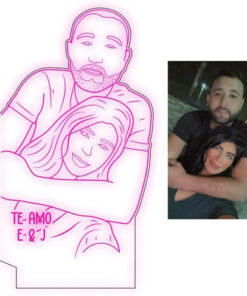 Lampara Led Foto Personalizada, Cumpleaños, Pareja, Regalo Negro Transparente - Imagen 3