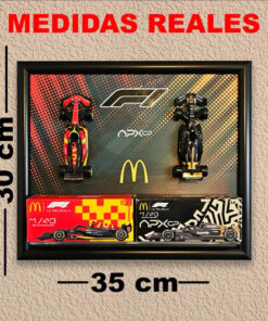 Exhibidor Premium Coches Mcdonalds F1 (no Incluye Autos) Negro - Imagen 3