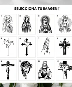 Placa Funeraria Grabada Para Urna O Nicho - Aluminio Plata/negro - Imagen 5