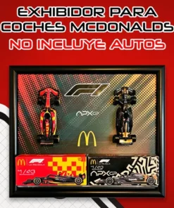 Exhibidor Premium Coches Mcdonalds F1 (no Incluye Autos) Negro - Imagen 2
