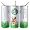 Termo Para Café Starpugs / Starbuck / Pug Incluye Popote Blanco