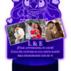 Regalo Aniversario Novios Lámpara Con 3 Fotos Y Frase Amor Negro Transparente
