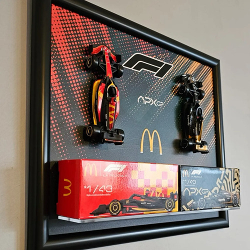 Exhibidor Premium Coches Mcdonalds F1 (no Incluye Autos) Negro - Imagen 6