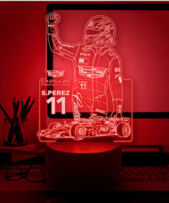 Lámpara Led 3d De Checo Cadillacf1 Super Regalo Para Fans Negro Transparente - Imagen 6