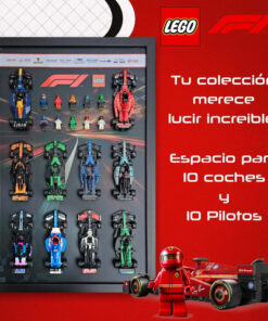 Exhibidor Para Lego F1 10 Speed Champions No Incluye Coches Negro - Imagen 2
