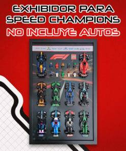 Exhibidor Para Lego F1 10 Speed Champions No Incluye Coches Negro - Imagen 3