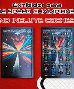 Exhibidor Para Lego Speed Champions 12 Coches Y 12 Pilotos Negro - Imagen 5