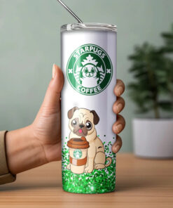 Termo Para Café Starpugs / Starbuck / Pug Incluye Popote Blanco - Imagen 6