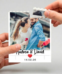 Foto Con Bloques Personalizado Regalo Novios Aniversario Grande 115 Piezas