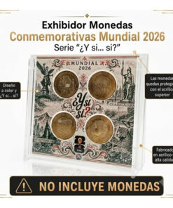 Exhibidor Para Monedas Conmemorativas Y Si Si ? Mundial 2026 - Imagen 2