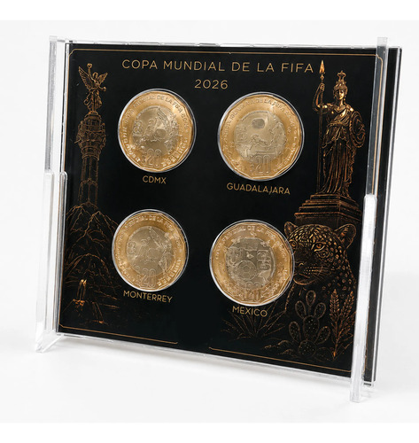Exhibidor De Acrilico Monedas Conmemorativas Mundial 2026